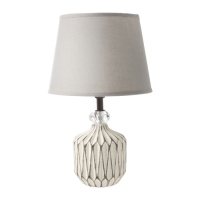 Лампа настольная "Стремление" 1х40Вт Е14 белый 20х20х33см