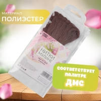 Набор ниток мулине №3860, 8 &plusmn; 1 м, 6 шт, цвет какао