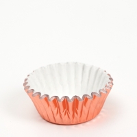 Форма для выпечки круглая, 3,5*2см розовое золото набор 300шт   7008117