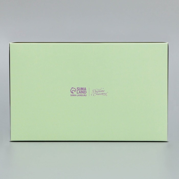 Коробка для капкейков, кондитерская упаковка двухсторонняя, 2 ячейки, &laquo;Для тебя&raquo;, 16 х 10 х 10 см