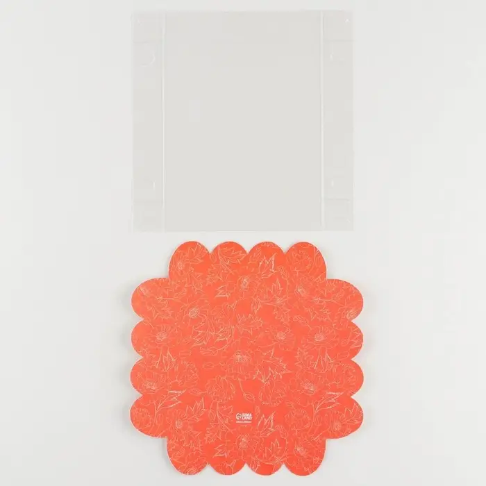 Коробка для печенья, кондитерская упаковка с PVC крышкой, &laquo;Счастья в каждом дне&raquo;, 13 х 13 х 3 см