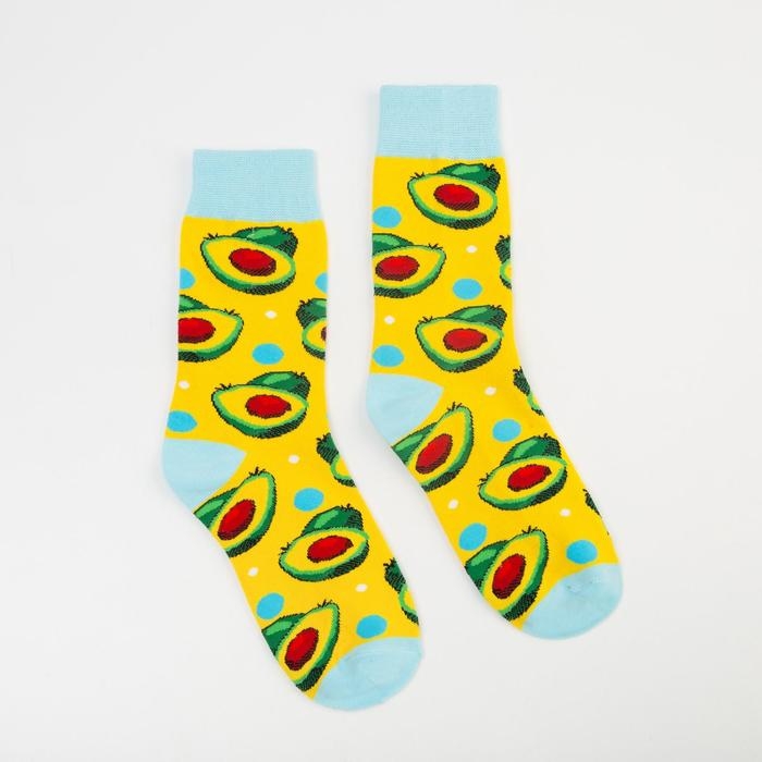 Носки MINAKU &laquo;Авокадо&raquo;, размер 36-39 (23-25 см)