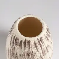 Ваза настольная керамика "Беажио" классик, 17,5х14 см, бежево-коричневый