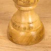 Подсвечник "Стич" 8х8х15,5 см, дерево шишам