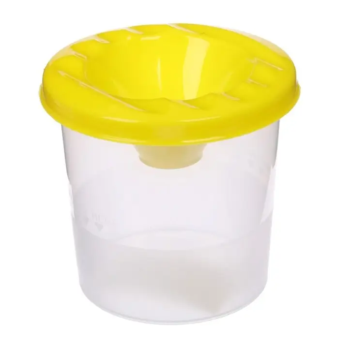 Стакан - непроливайка для рисования Calligrata, 210 мл, жёлтый