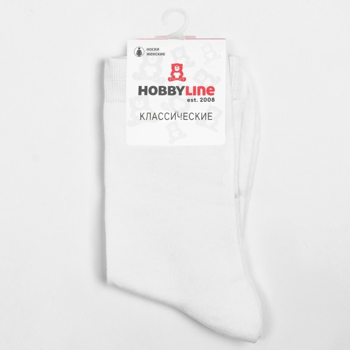 Носки женские, цвет белый, размер 36-40