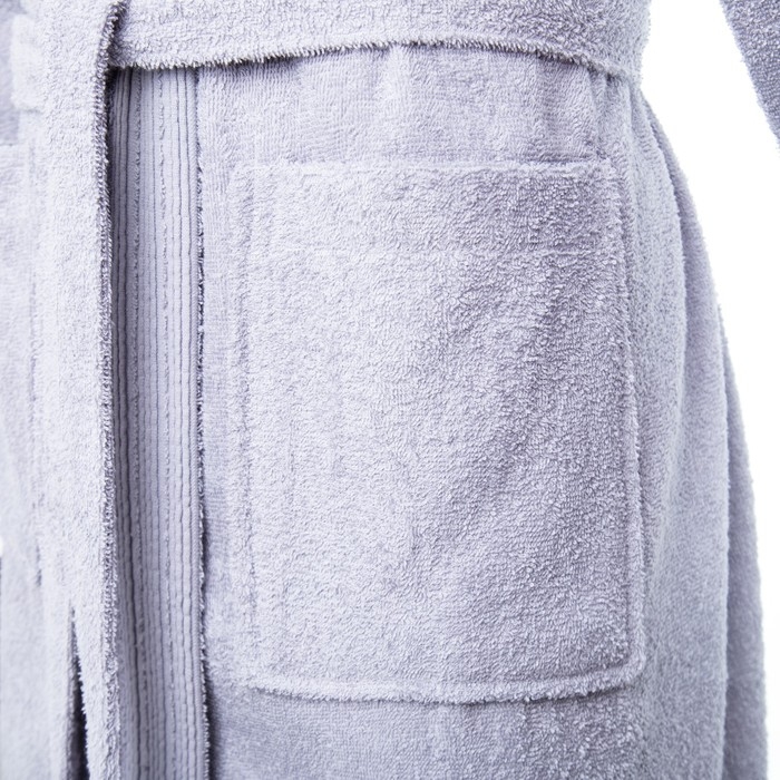 Халат махровый LoveLife Халат махровый LoveLife "Royal" цвет серый размер 42-44 (S) 100% хлопок, 330 гр/м2