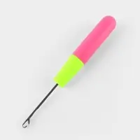 Игла для поднятия петель, 15.5 см, d=3 мм, розовая, жёлтая