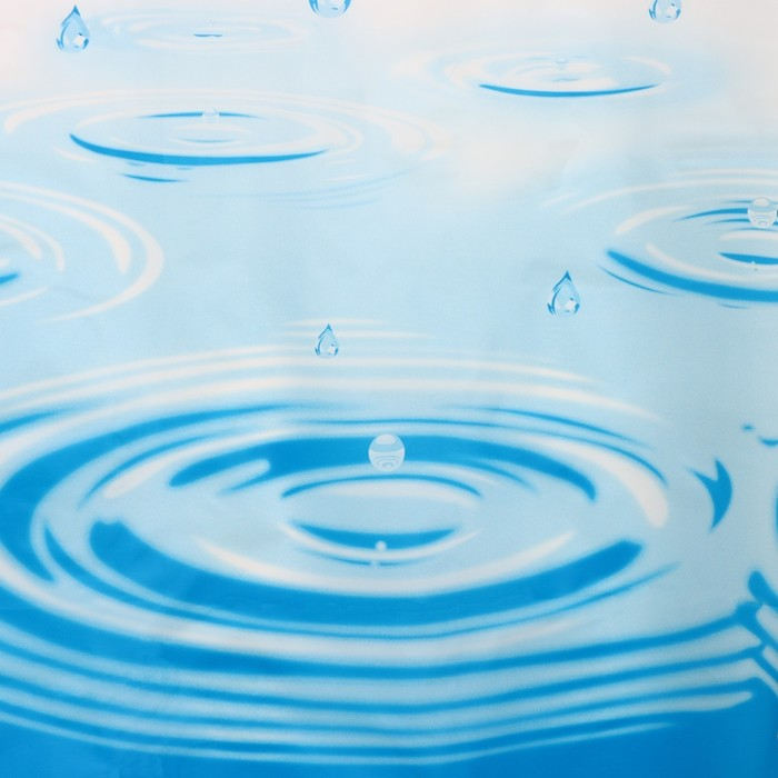 Штора для ванной Доляна &laquo;Капли&raquo;, 200&times;180 см, EVA