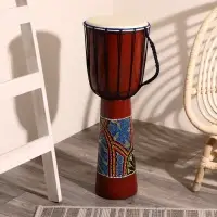 Сувенирный музыкальный инструмент барабан джембе &laquo;Цветной&raquo;, 70&times;25&times;25 см, МИКС