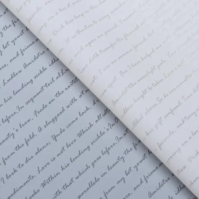 Пленка для цветов &laquo;Послание&raquo;, белый, 58 см &times; 58 см