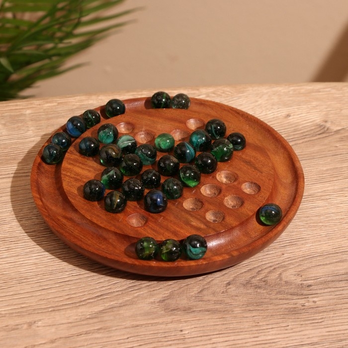 Игра настольная Игра настольная "Солитер" 19х19 см, дерево шишам