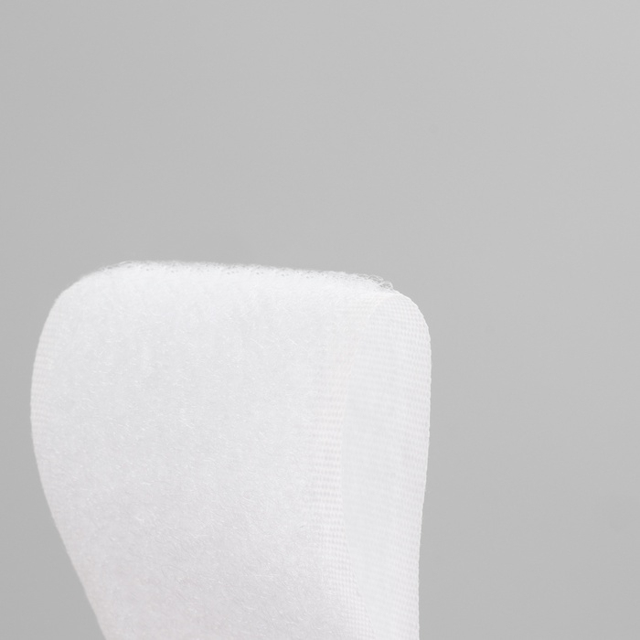 Липучка, 40 мм &times; 50 см, цвет белый