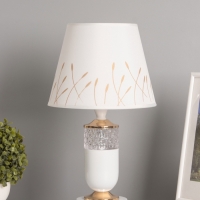 Лампа настольная &laquo;Рим&raquo; 1х40Вт Е27 + ночник 3Вт белый/золото 24.5,24,5.43см