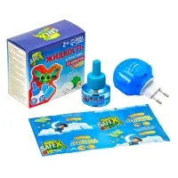 Комплект от комаров SAFEX KIDS (фумигатор+жидкость+пластины), 1 шт.