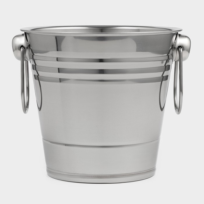Ведро для льда из нержавеющей стали, 2,5 л, 17&times;15,5 см