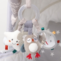 Подвеска - погремушка &laquo;Совушка&raquo;, прорез., пищалка, шуршит, на кроватку, коляску, Крошка Я