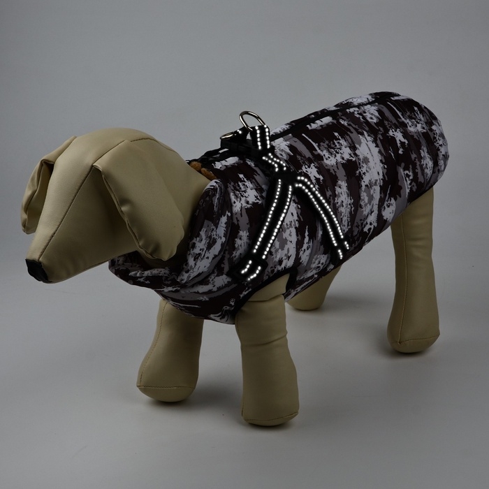 Одежда для собак. Куртка зимняя &laquo;Тёплая зима&raquo;, камуфляж, размер M