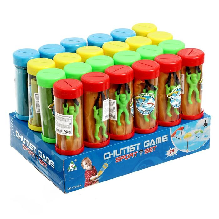 Фигурка солдатика &laquo;Парашютист&raquo;, с запуском, МИКС