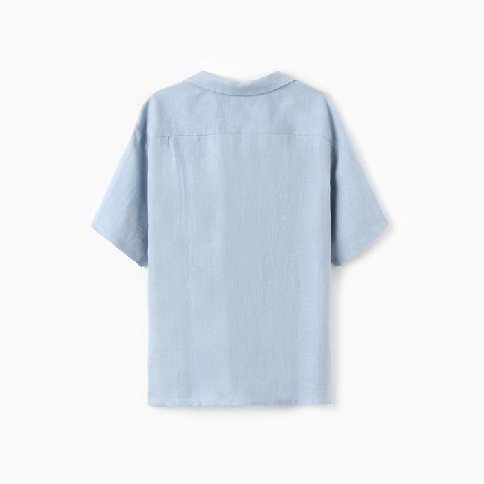 Рубашка мужская с коротким рукавом MIST р.48, голубой Рубашка мужская с коротким рукавом MIST р.48, голубой