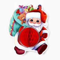 Ёлочная игрушка новогодняя &laquo;Дед мороз&raquo;, на Новый год, 10,9 х 13,8 см