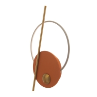 Бра "Алле" LED 17Вт 3000К оранжевый золото 66х6,5х41см Бра "Алле" LED 17Вт 3000К оранжевый золото 66х6,5х41см