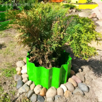 Ограждение для клумбы, 110 &times; 24 см, зелёное, &laquo;Волна&raquo;, Greengo