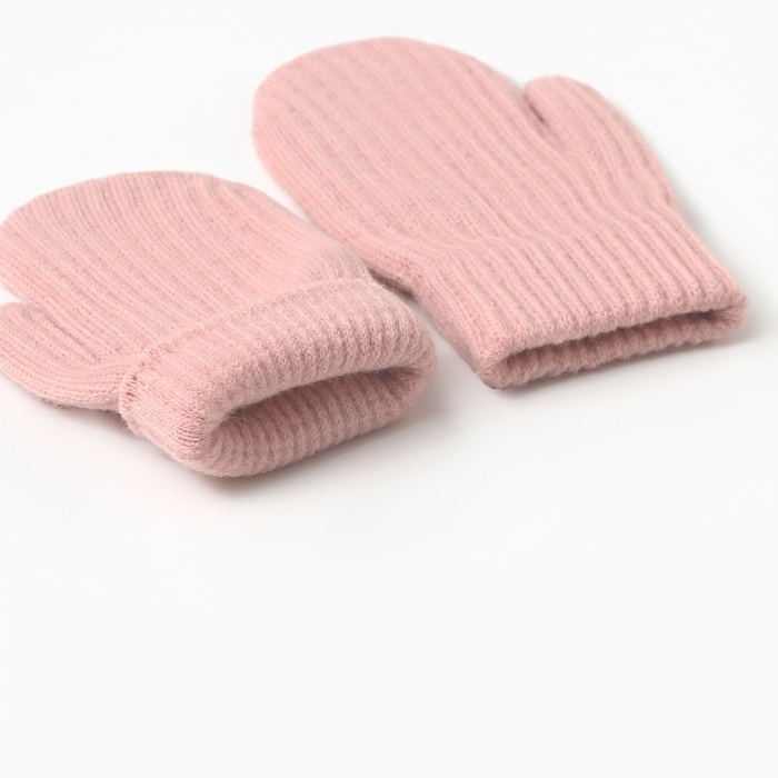 Варежки детские MINAKU, цвет розовый, 18 см Варежки детские MINAKU, цвет розовый, 18 см