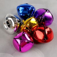 Бубенчики, набор 12 шт., размер 1 шт. — 2,5 × 2,5 см, цвет красный, жёлтый, розовый, синий, серебряный Бубенчики, набор 12 шт., размер 1 шт. — 2,5 × 2,5 см, цвет красный, жёлтый, розовый, синий, серебряный