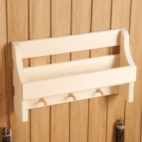 Полка вешалка "Универсальная", 3 крючка, 50&times;30&times;12 см