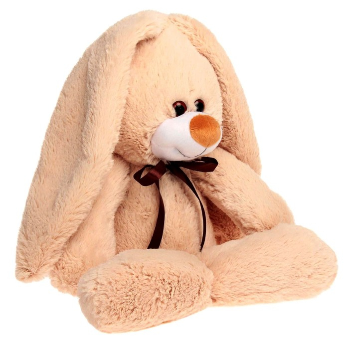 Мягкая игрушка «Заяц подарочный», цвет бежевый, 55 см Мягкая игрушка «Заяц подарочный», цвет бежевый, 55 см