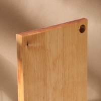 Доска разделочная деревянная с отверстием Adelica, 30&times;20&times;2 см, покрыта маслом, цельная берёза