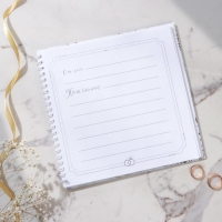 Книга пожеланий на свадьбу &laquo;Приятные моменты&raquo;, на пружине, 21,5 х 21 см.