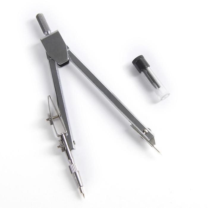 Кронциркуль металлический с рейсфедором 120 мм, в пластиковом пенале, с рейсфедером Кронциркуль металлический с рейсфедором 120 мм, в пластиковом пенале, с рейсфедером