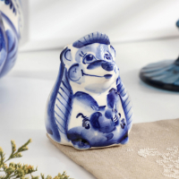 Подставка под зубочистки «Еж», гжель Подставка под зубочистки «Еж», гжель