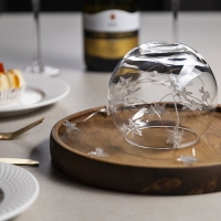 Гирлянда &laquo;Нить&raquo; 2 м роса с насадками &laquo;Снежная звезда&raquo;, IP20, серебристая нить, 20 LED, 2 режима, батарейки ААх2 (нет в комплекте), свечение белое