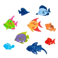 Рыбалка &laquo;Весёлая рыбалка&raquo;, 12 рыбок, удочка, сачок