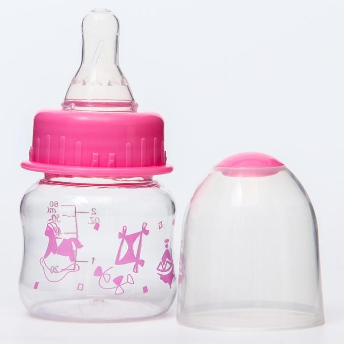 Бутылочка для кормления «Карапуз», классическое горло, 60 мл., от 0 мес., цвета МИКС Бутылочка для кормления «Карапуз», классическое горло, 60 мл., от 0 мес., цвета МИКС