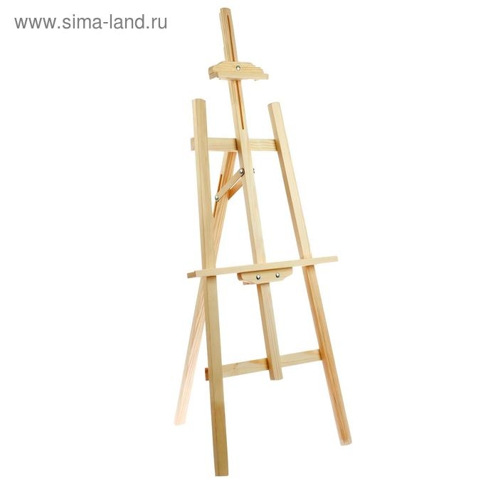 Мольберт тип &laquo;Лира&raquo; 145 х 52 см, планка с скользящей фиксацией , с бегунком, неокрашенное дерево, Calligrata №9