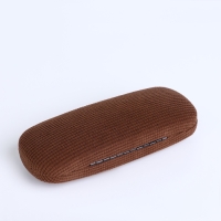Футляр для очков на хлопушке, длина 16 см, цвет коричневый