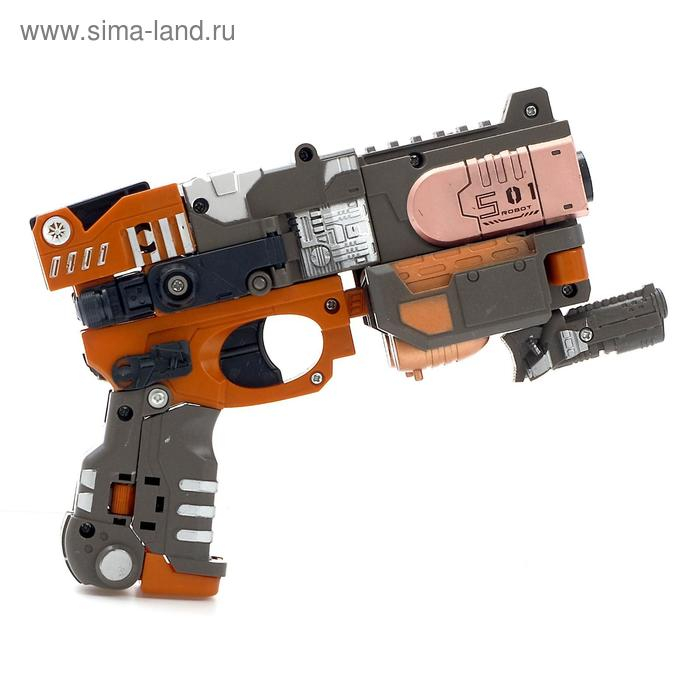 Робот-бластер «Титан», трансформируется, в комплекте 3 мягкие пули, цвет коричневый Робот-бластер «Титан», трансформируется, в комплекте 3 мягкие пули, цвет коричневый