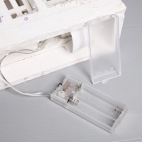 Фигура деревянная "Домик белый", 24х15х7 см, 3 LED, батарейки AAx2 (не в комплекте), свечение теплое белое Фигура деревянная "Домик белый", 24х15х7 см, 3 LED, батарейки AAx2 (не в комплекте), свечение теплое белое