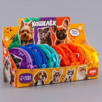 Кошелёк детский для девочки в шоубоксе &laquo;Животные&raquo;, плюш, цвет МИКС