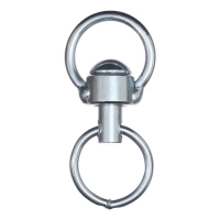 Вертлюг с кольцом, малый,(дл. 6 см, ширина-3 см, дл. кольца 3,7 см, толщина проволоки 0,3 см)