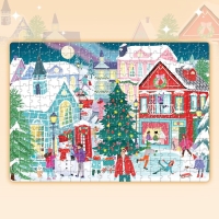 Пазл светящийся &laquo;Новогодняя ночь в городе&raquo;, 260 деталей