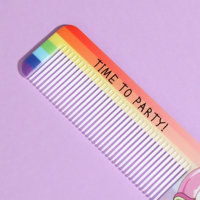 Набор &laquo;Единорог&raquo;, 2 предмета: зеркало, расчёска