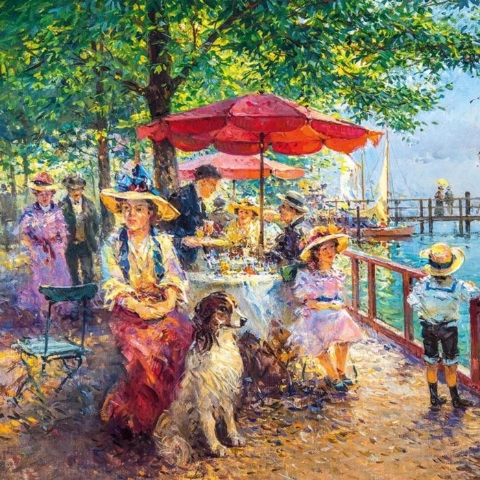 Пазл &laquo;Кафе в гавани, Берлин&raquo;, 1000 элементов