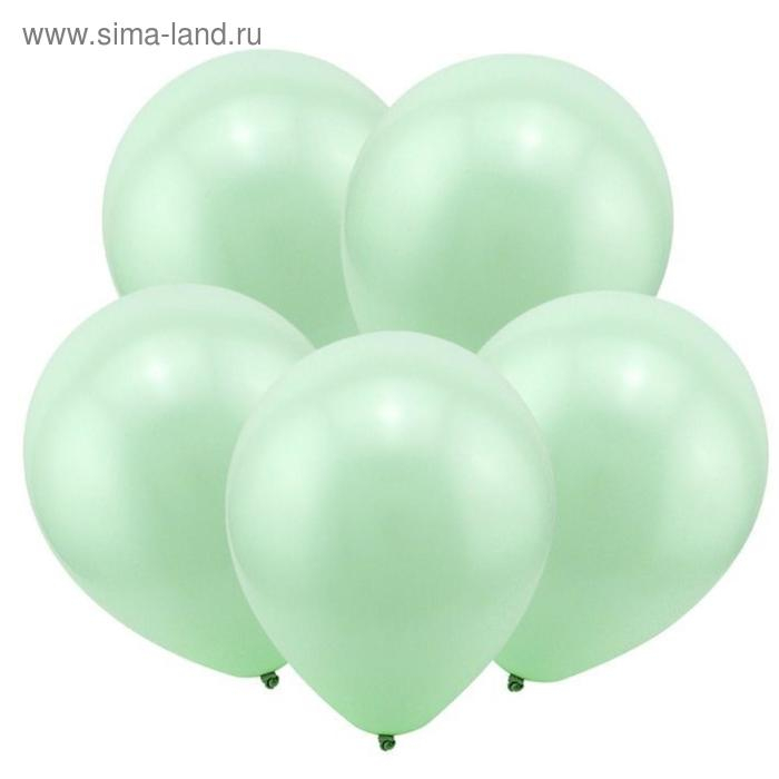 Шар латексный 12", пастель, набор 100 шт., цвет мятный