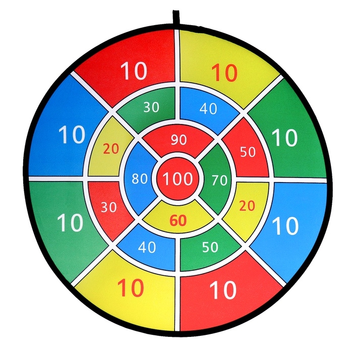 Дартс "Цель", d-75см,  с мячиками и дротиками