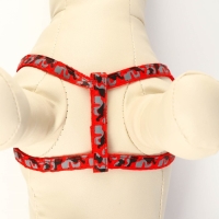 Комплект прошитый "Милитари", ширина 1 см, поводок 120 см, шлейка 23-35 см, красный Комплект прошитый "Милитари", ширина 1 см, поводок 120 см, шлейка 23-35 см, красный